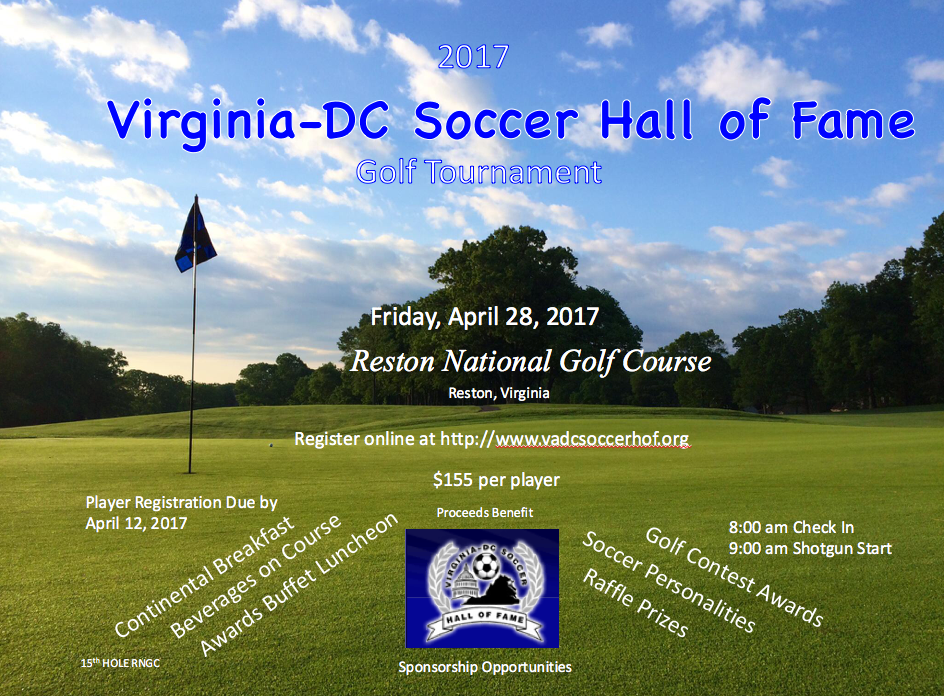 VA-DC Soccer Hall of Fame Golf Tournament - April 28, 2017